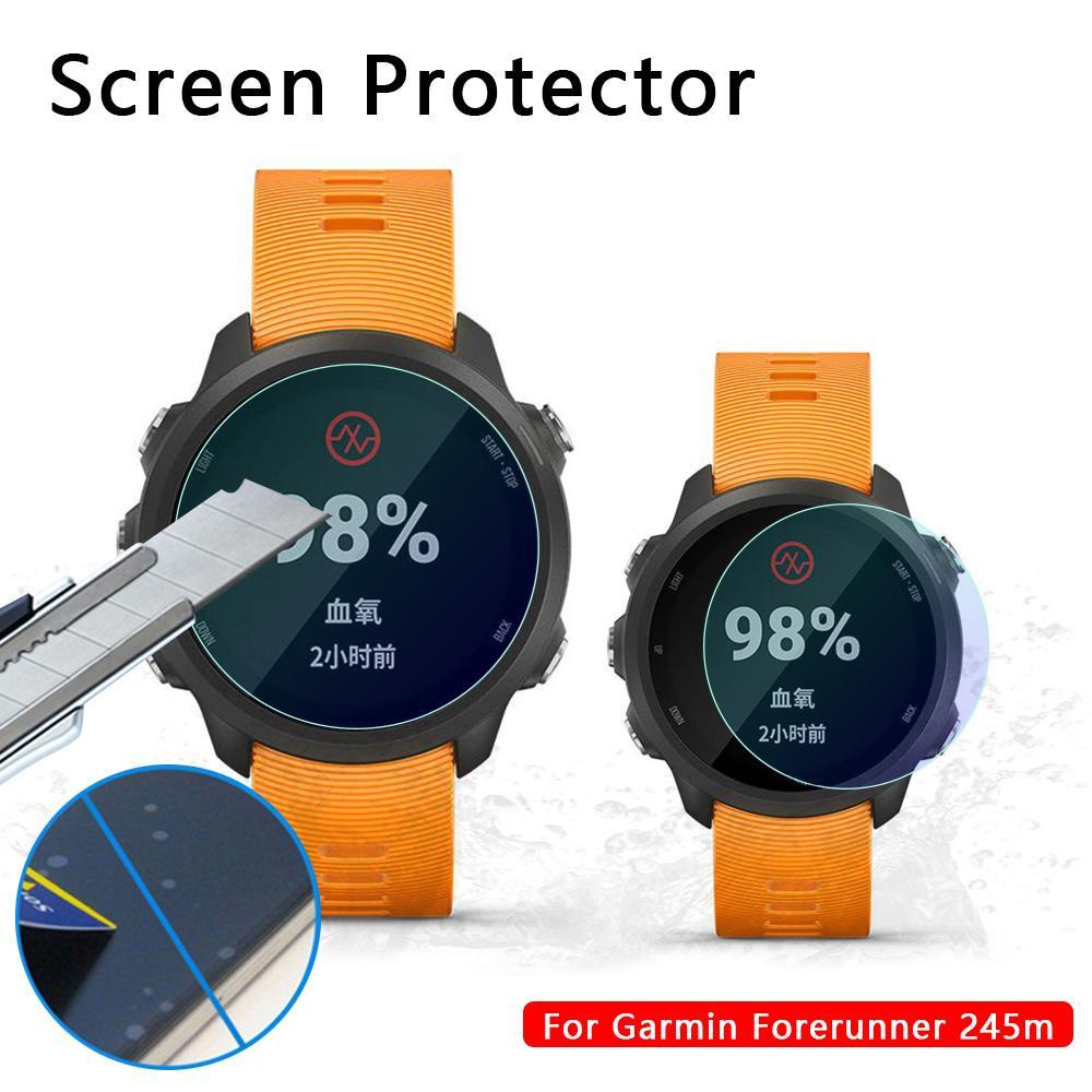 Kính Cường Lực Trong Suốt Cong 2.5D Cho Garmin Forerunner 245M / 245