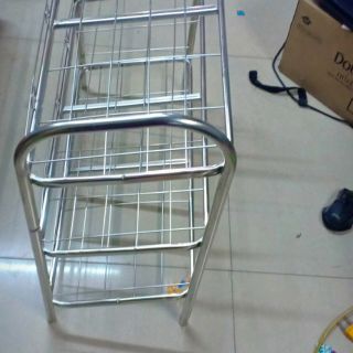 Kệ dày dép inox 3 tầng