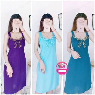 ĐẦM THUN LẠNH MẶC NHÀ PHỐI REN