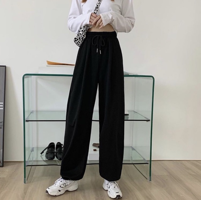 Quần Jogger Thun Phong Cách Ulzzang Hàn Quốc, [ADORABLE], Quần Thun Dài Freesize Hot Trend 2021 Ảnh Thật