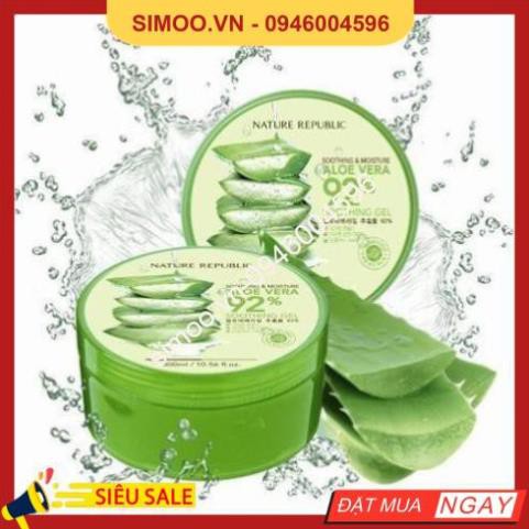 💥 ⚡ SẢN PHẨM CHÍNH HÃNG 💥 ⚡ Gel Lô Hội (Nha Đam) 92% - Aloe Vera 92% Soothing Gel 💥 ⚡