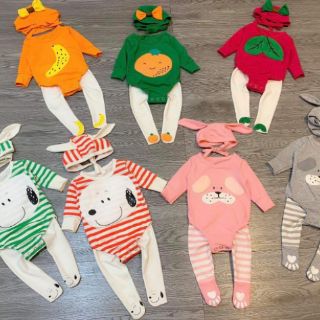 Set body suit kèm mũ