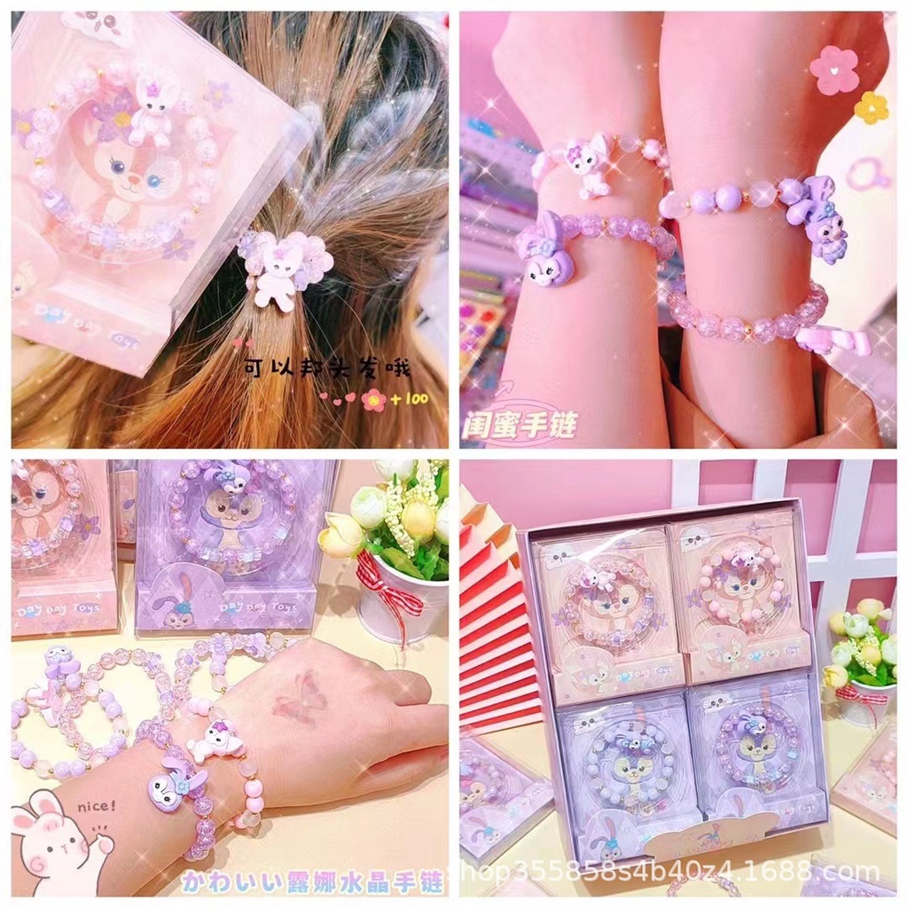 Vòng Tay Chuỗi Hạt Pha Lê Sương Mù Ngôi Sao Dew Hoạt Hình Dễ Phối Đồ Giá Trị Cao Cấp