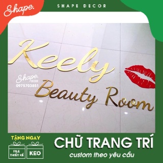 [ ảnh thật của shop ] Chữ nổi tên thương hiệu [ chữ nổi gắn tường ]