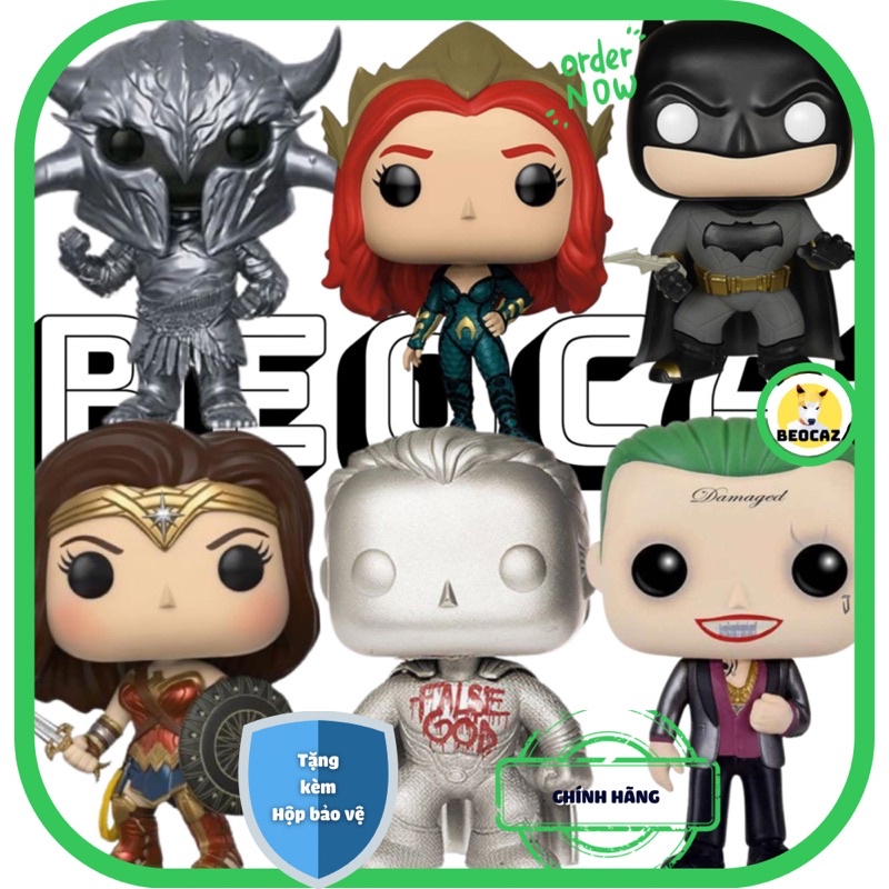 Funko Pop DC Chính Hãng Mô hình siêu anh hùng Joker Harley Quinn Batman Wonder Woman quà tặng tổng hợp tiệm Beocaz