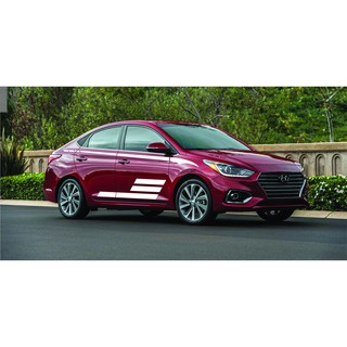 Tem xe Hyundai  Eccent phong cách thể thao - decal eccent