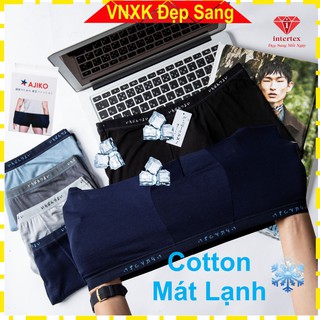 Quần lót nam đùi cotton lạnh, co giãn 4 chiều, xuất nhật boxer cao cấp