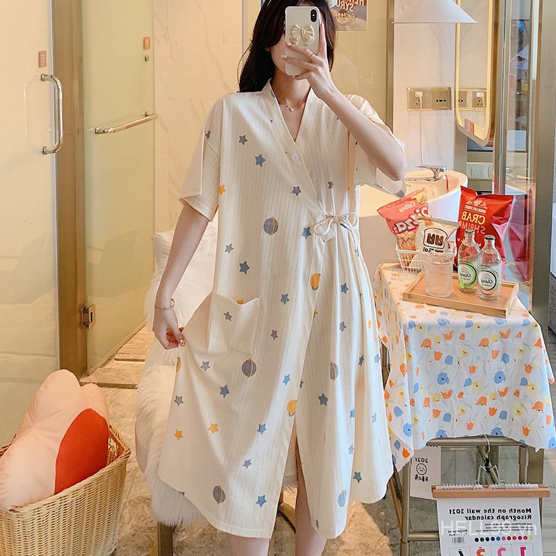 Cute Japanese Kimono Nightgown For Women