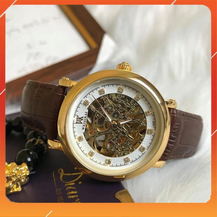 Đồng hồ nam chính hãng automatic hiệu WEISIKAI - Bảo hành 2 năm