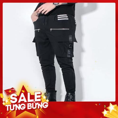 Quần Jogger Kaki Túi Hộp Dây Kéo - Hàng nhập khẩu