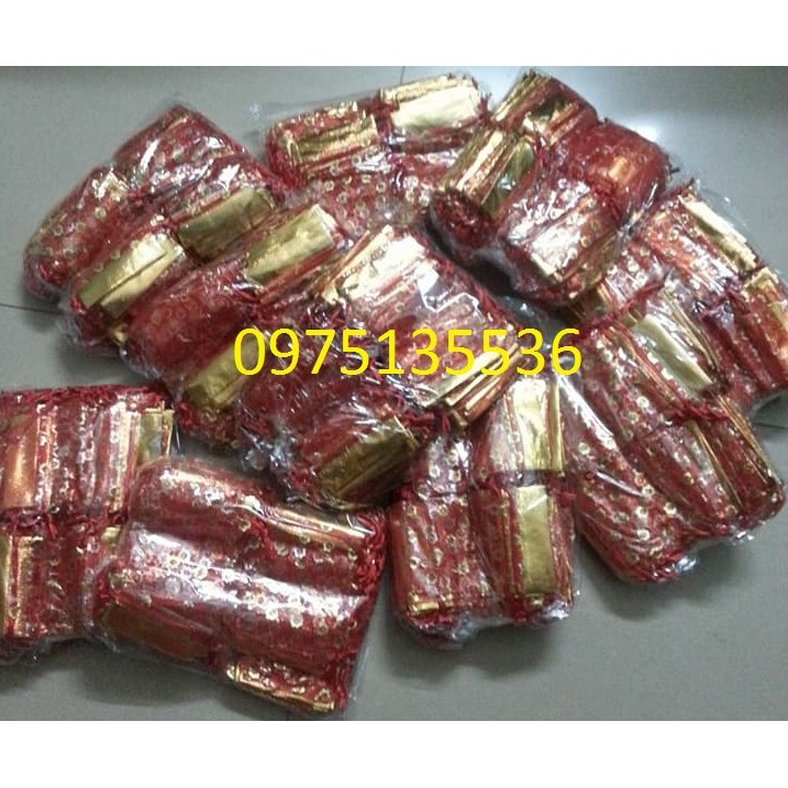 Set 100 túi muối lộc đỏ | BigBuy360 - bigbuy360.vn