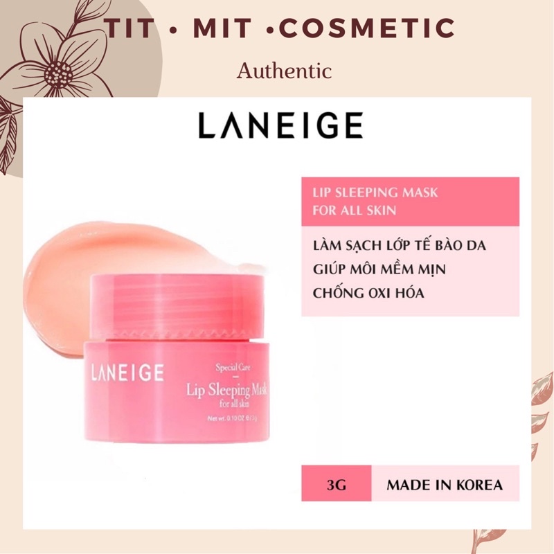 Mặt Nạ Ngủ Môi Laneige Mini Size 3g Mẫu Mới