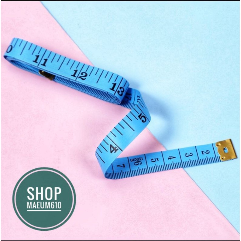Thước dây may đo quần áo, may đồ, đo 3 vòng, đo chiều cao bé, dài 1.5 mét, 2 đầu sắt Shopmaeum610
