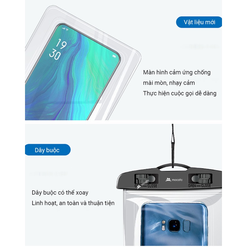 Túi Đựng Điện Thoại Chống Nước Có Phao MOCATO M304 Dây Bao Đeo Cổ Mini Bọc ĐT iPhone Samsung Bỏ Ví Nam Nữ Xe Máy Đi Biển