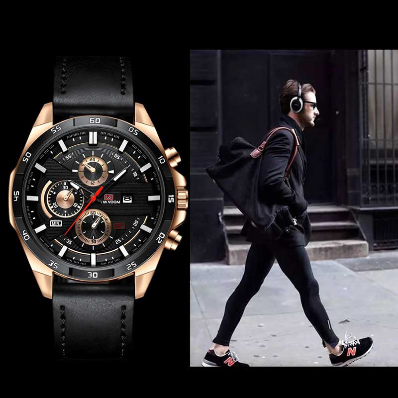 VAVAVOOM Quartz Watch Waterproof Leather Strap And Vom | BigBuy360 - bigbuy360.vn