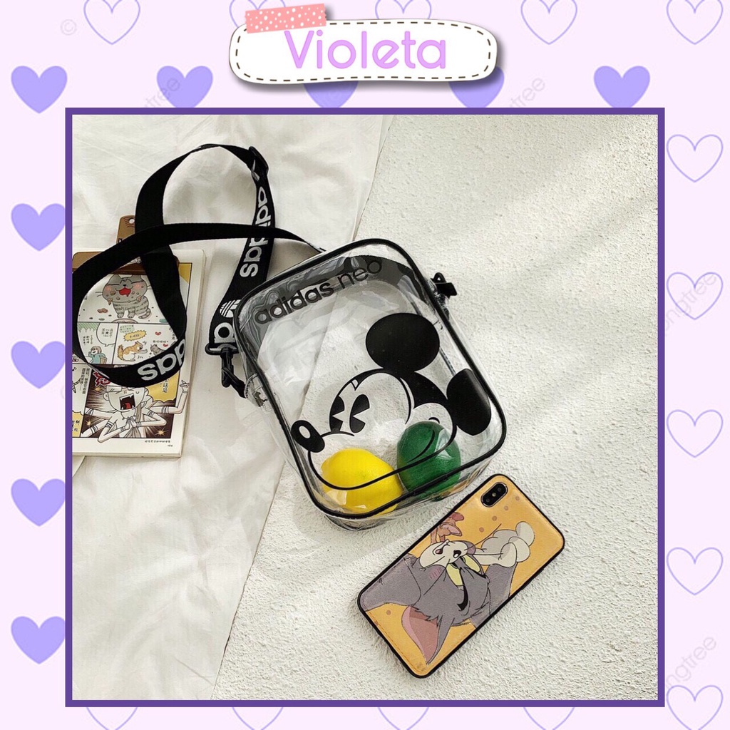 Túi Violeta Mickey Nhựa Trong Suốt Siêu Xinh