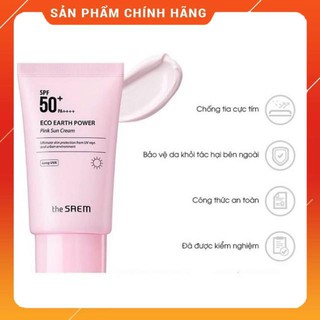 Kem chống nắng bật tông The Saem Eco Earth Power Hàn Quốc SPF 50+ PA+++[Cam Kết Hàng Chuẩn Hàn Quốc
