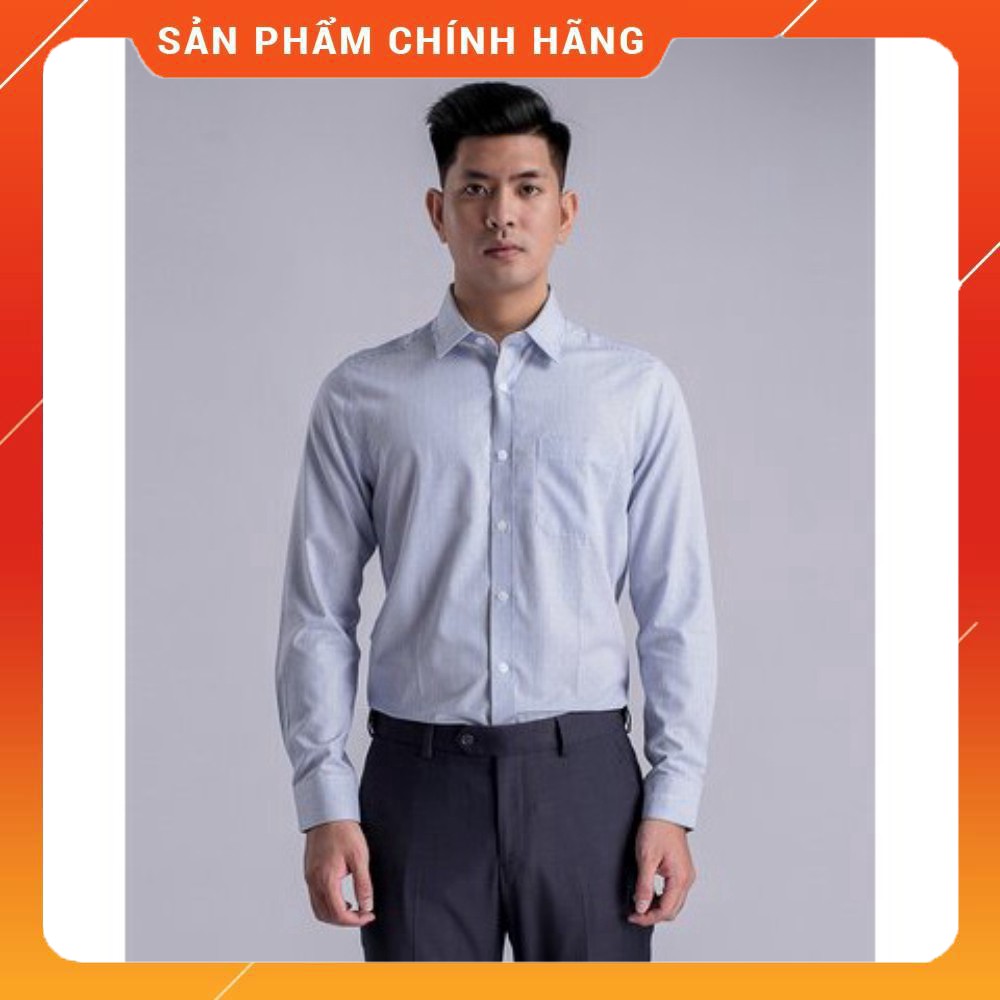 (Aristino chính hãng) Áo sơ mi nam dài tay Aristino ALS53108 màu trắng kẻ tăm xanh