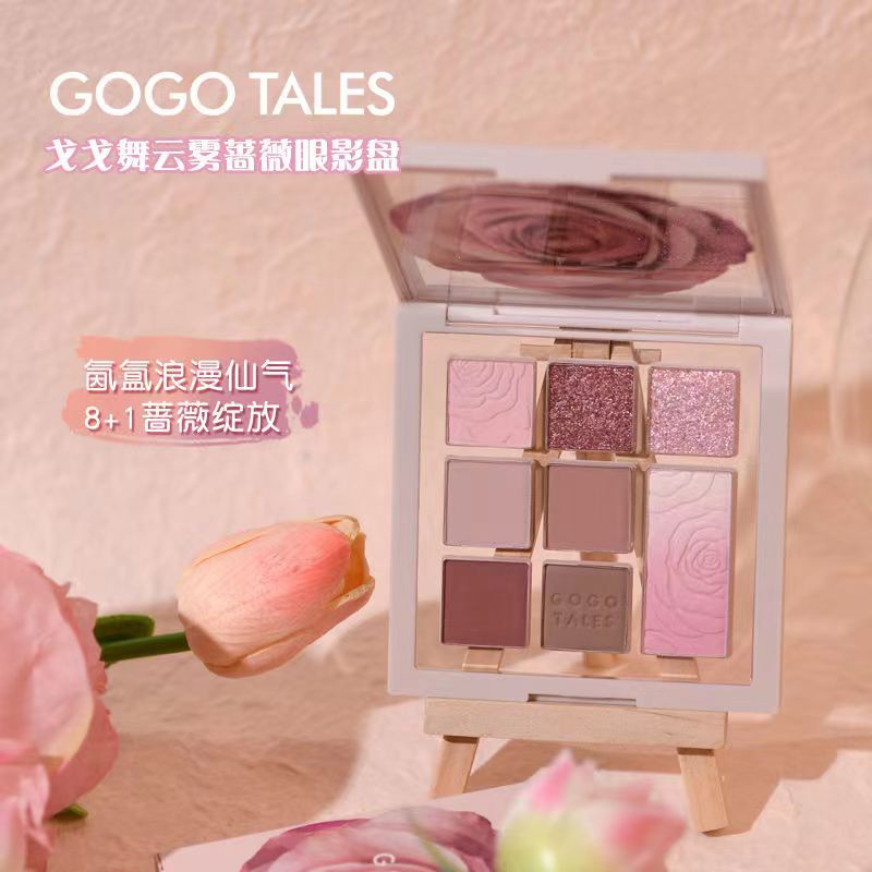Bảng Phấn Mắt GOGO TALES 9 Màu Tông Nhũ Và Lì Chống Nước Lâu Trôi NO.364