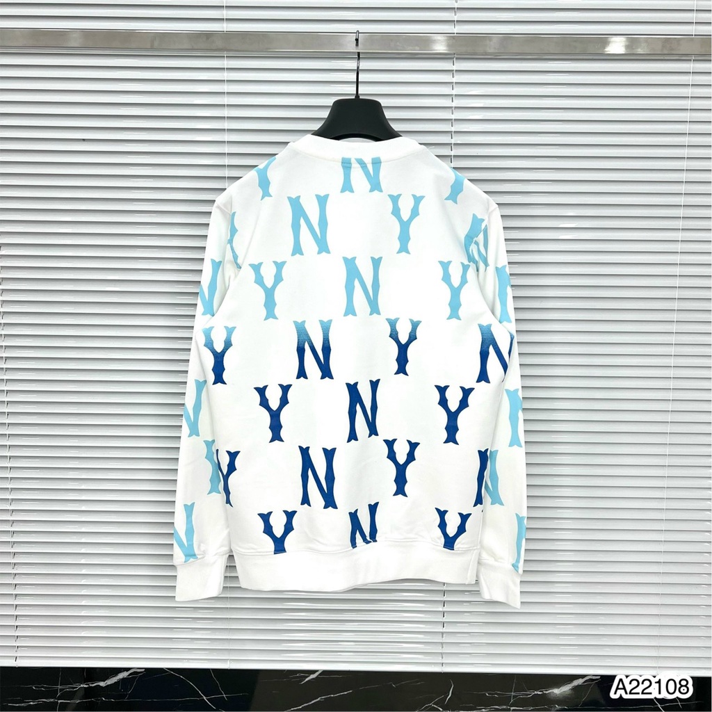 Áo Sweater Nam NY Dập Vân Họa Tiết Chữ In Loang Sang Trọng - Áo Nỉ Nam Nữ NY Chất Nỉ Da Cá Cao Cấp DT FASHION MENWEAR