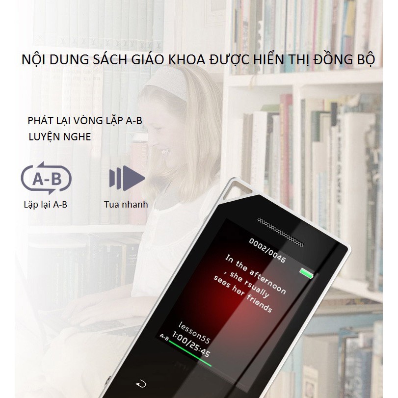 [Mã 254ELSALE giảm 7% đơn 300K] Máy Nghe Nhạc MP3 Bluetooth Ruizu D05 Bộ Nhớ Trong 8GB