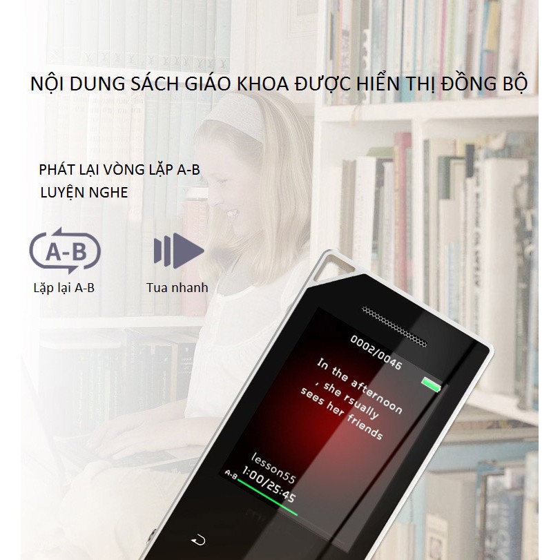 [Mã ELHACE giảm 4% đơn 300K] Máy Nghe Nhạc MP3 Bluetooth Ruizu D05 Bộ Nhớ Trong 8GB