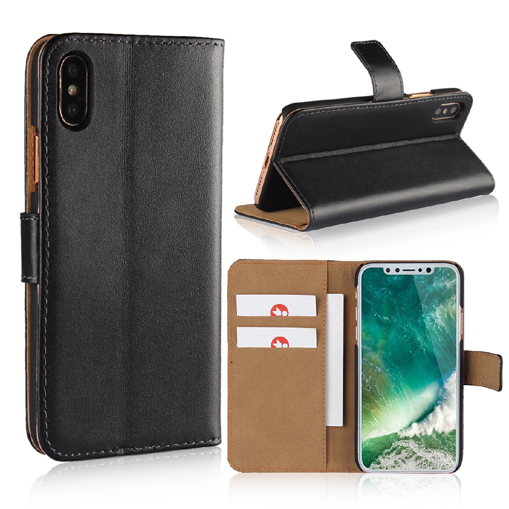 IPhone 4 5 5C 6 7 8 XS XR Bao da thật lật, iPhone 11 Pro max 2019 bao da thật