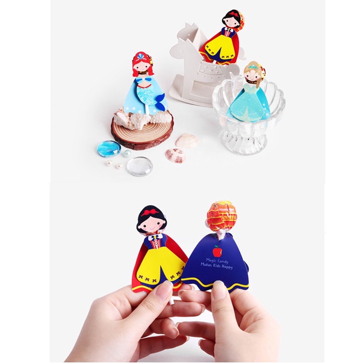 Bộ 30 Giá Đỡ Kẹo Mút Hình Công Chúa Tuyết Trang Trí Tiệc Sinh Nhật