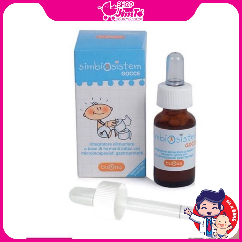 Men vi sinh 💥 Có sẵn 💥 Men vi sinh Simbiosistem Gocce Hỗ Trợ Hệ Tiêu Hoá Lọ 10ml