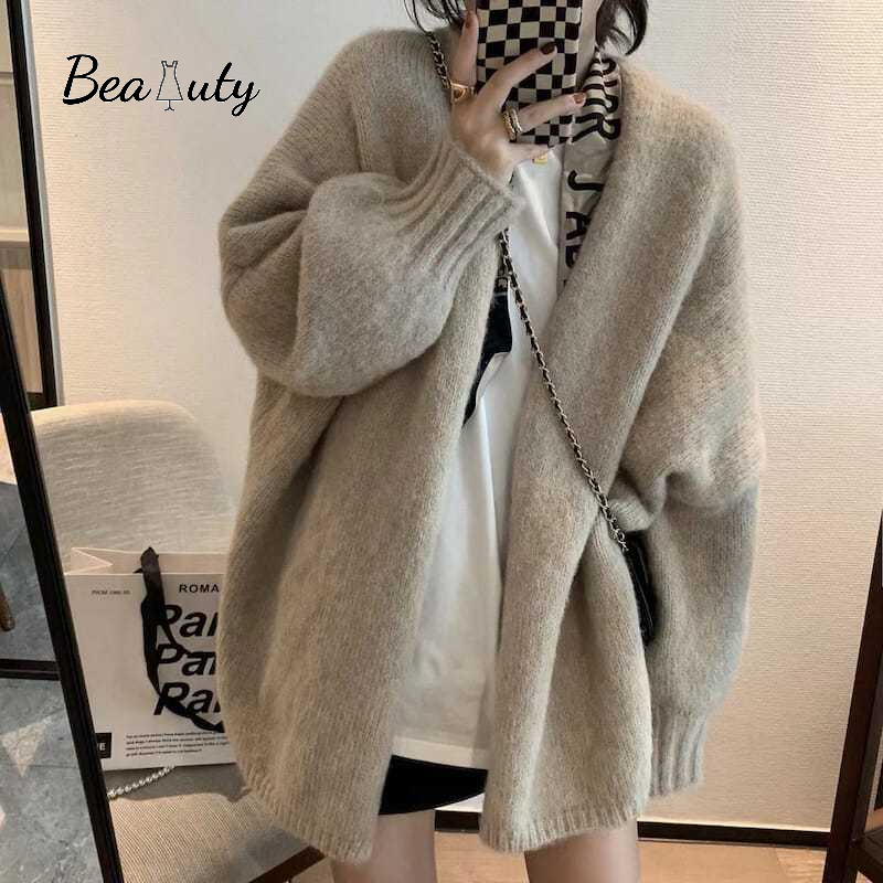 [MURIOKI] Áo Khoác Cardigan Dệt Kim Phong Cách Hàn Quốc Thời Trang Cho Nữ