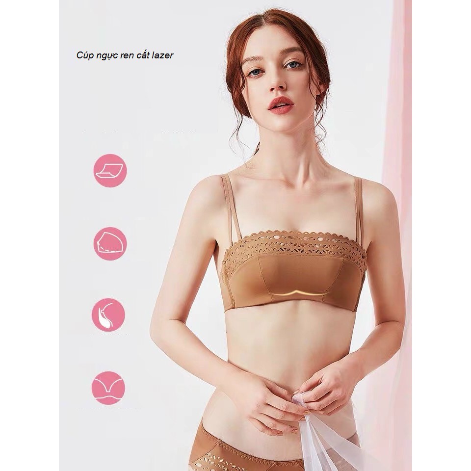 Áo lót nữ dập ren hoa lazer cao cấp