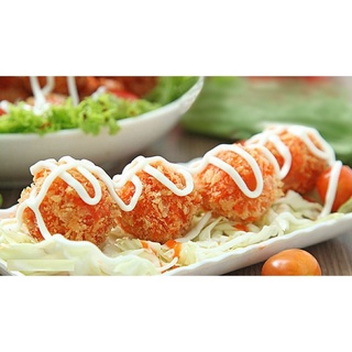 Hải sản sốt mayone - cốm đỏ