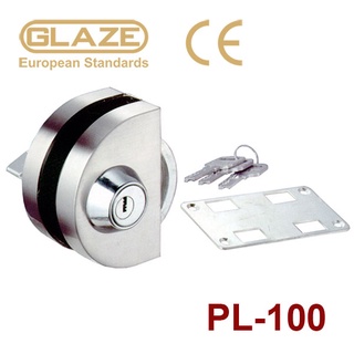 Khóa cửa trượt PL100 hình bán nguyệt 1 cánh