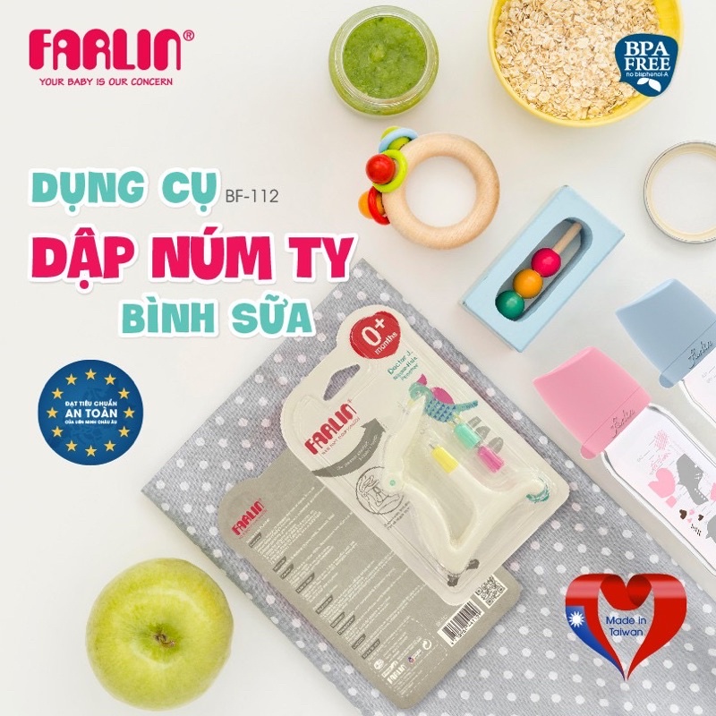 Dụng cụ đục lỗ núm ty FARLIN - Dập lỗ núm ty bình sữa Farrlin