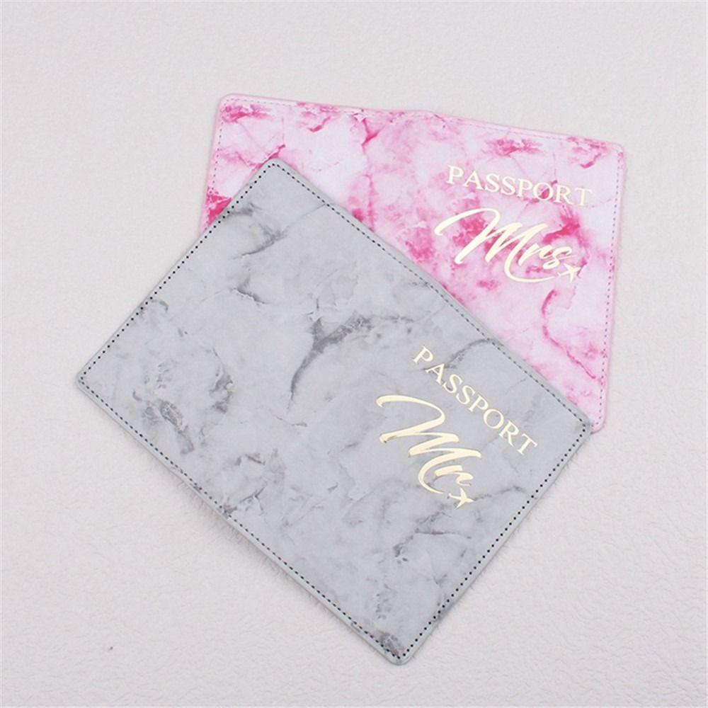 Vỏ Bọc Hộ Chiếu Họa Tiết Đá Hoa Cương Đơn Giản Giá Đỡ