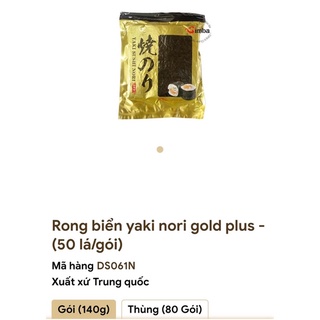 Rong biển Nori sushi 50 lá