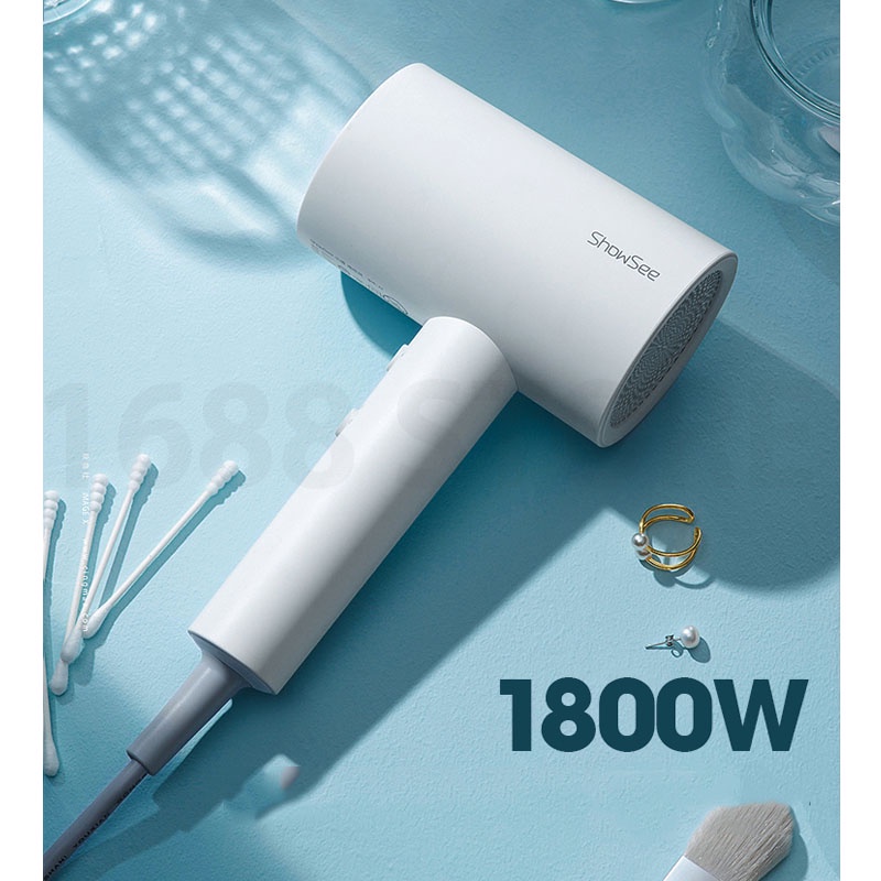 Máy Sấy Tóc XIAOMI SHOWSEE Bổ Sung Ion Âm A1/A4W Công Suất 1800W Cao Cấp Chống Xù Rối Khô Tóc