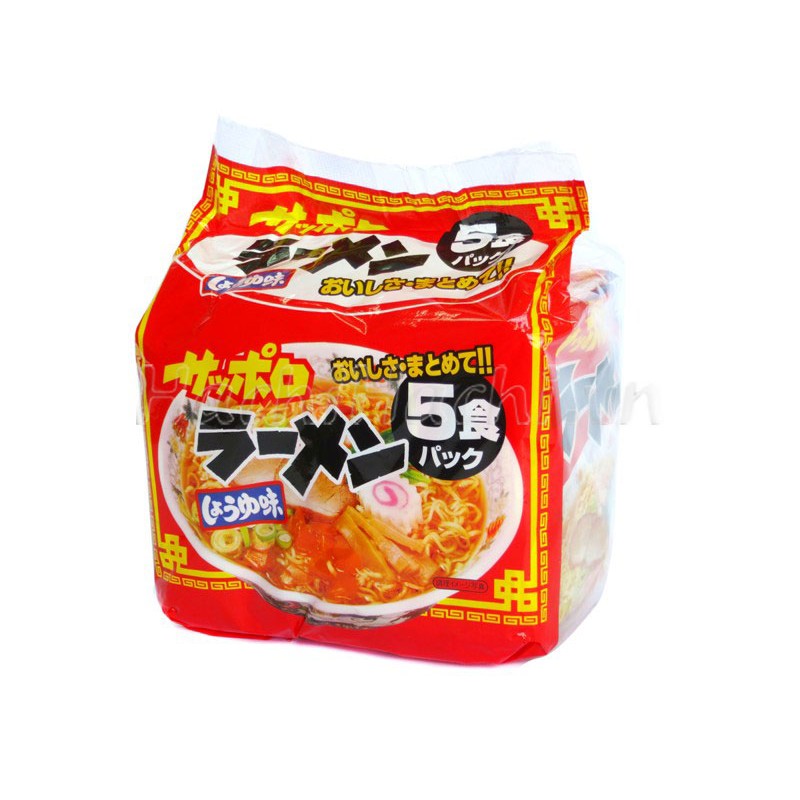 Mì Ramen ăn liền vị nước tương 410g (82g x 5 gói) - Hachi Hachi Japan Shop