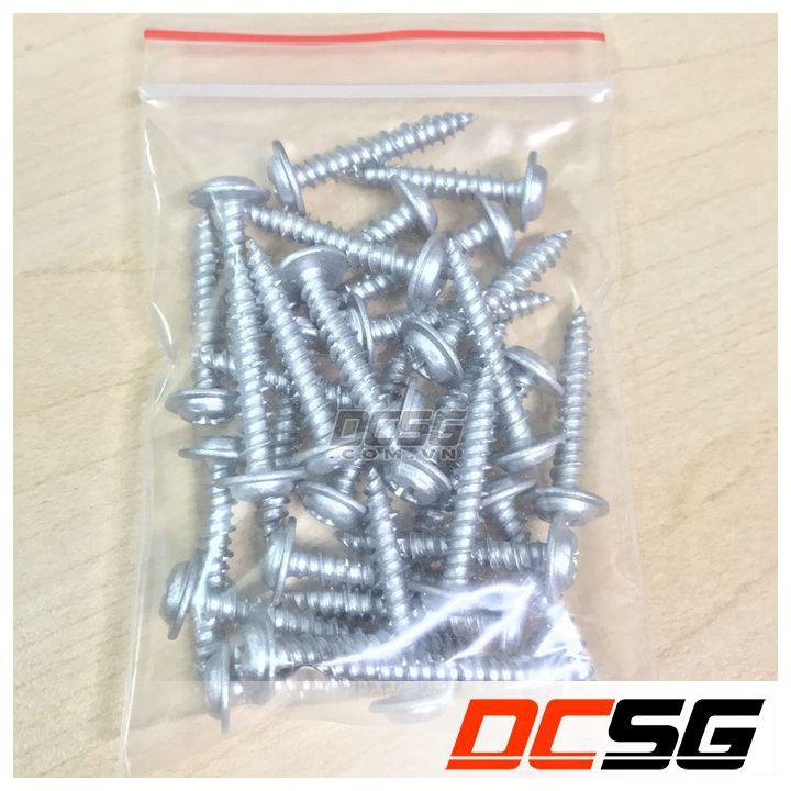 Ốc vít bắt tường, bê tông 4.0x25mm đầu dù, không tắc kê Unika PW-425-SDN (37 cái)