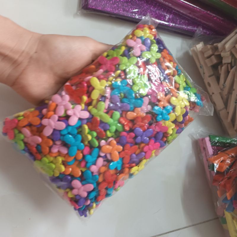 Túi 500gram nhựa nơ làm handmade nhiều màu
