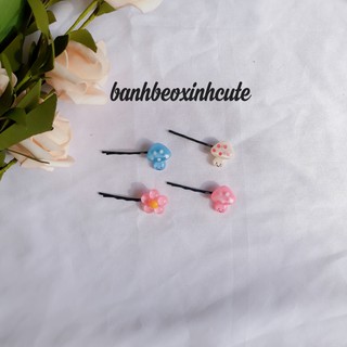 Kẹp tóc hình nấm cực xinh ( có tí nhũ lấp lánh nha )