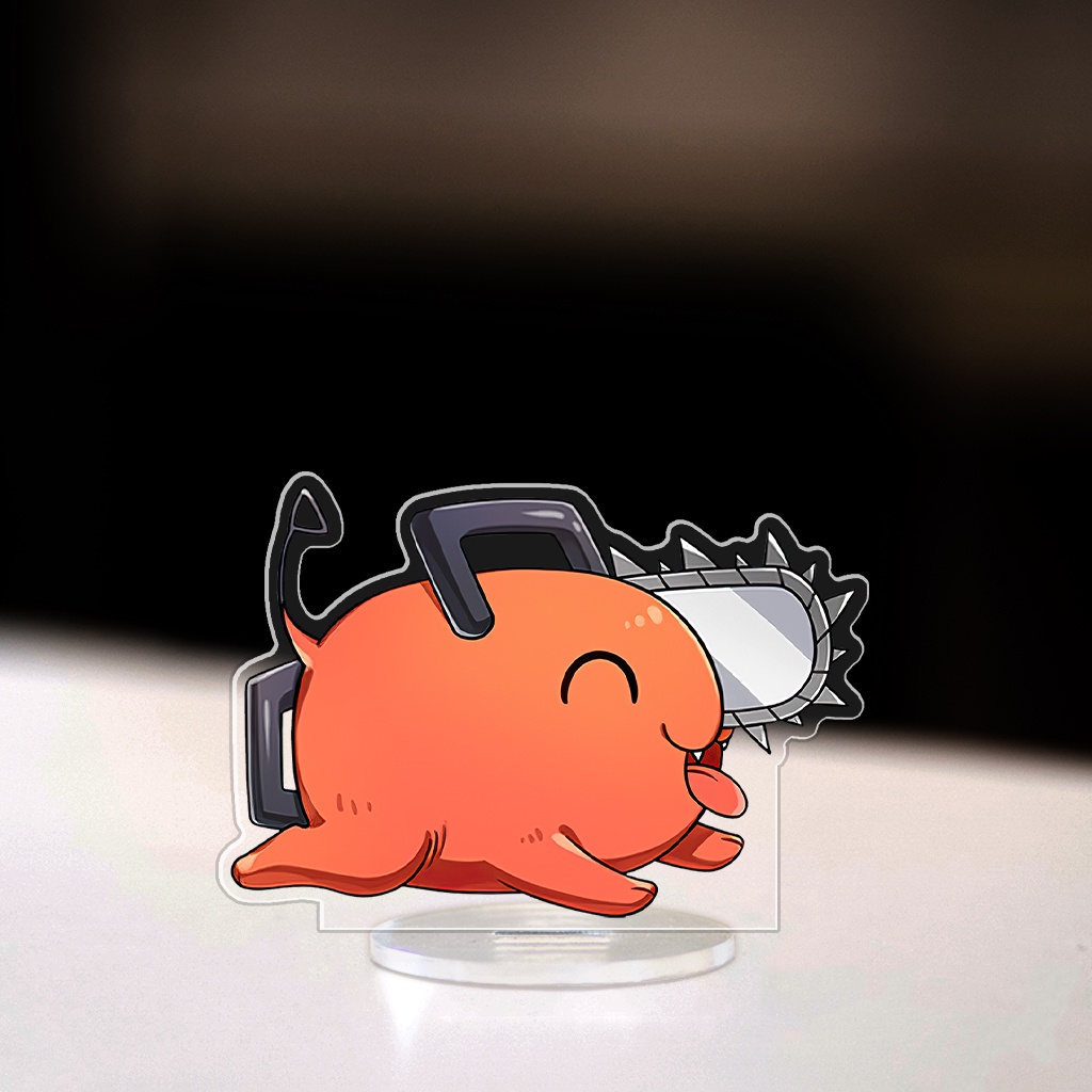 Mô hình đứng Standee anime Chainsaw Man nhân vật Denji Power Aki Makima Reze manga trang trí decor bàn học cao 8cm