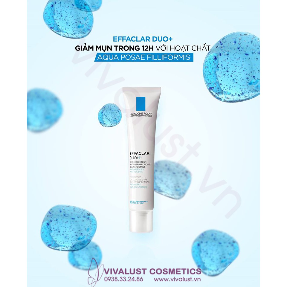 [Chính Hãng] Kem Dưỡng La Roche-Posay EFFACLAR DUO+ (40ml) - Giảm Mụn, Ngừa Thâm, Thông Thoáng Lỗ Chân Lông