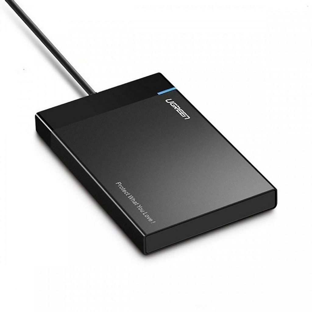 Hộp Đựng ổ cứng (HDD Box) 2,5 inch chuẩn kết nối USB 3.0 vỏ nhựa ABS cao cấp Chính Hãng Ugreen 30847