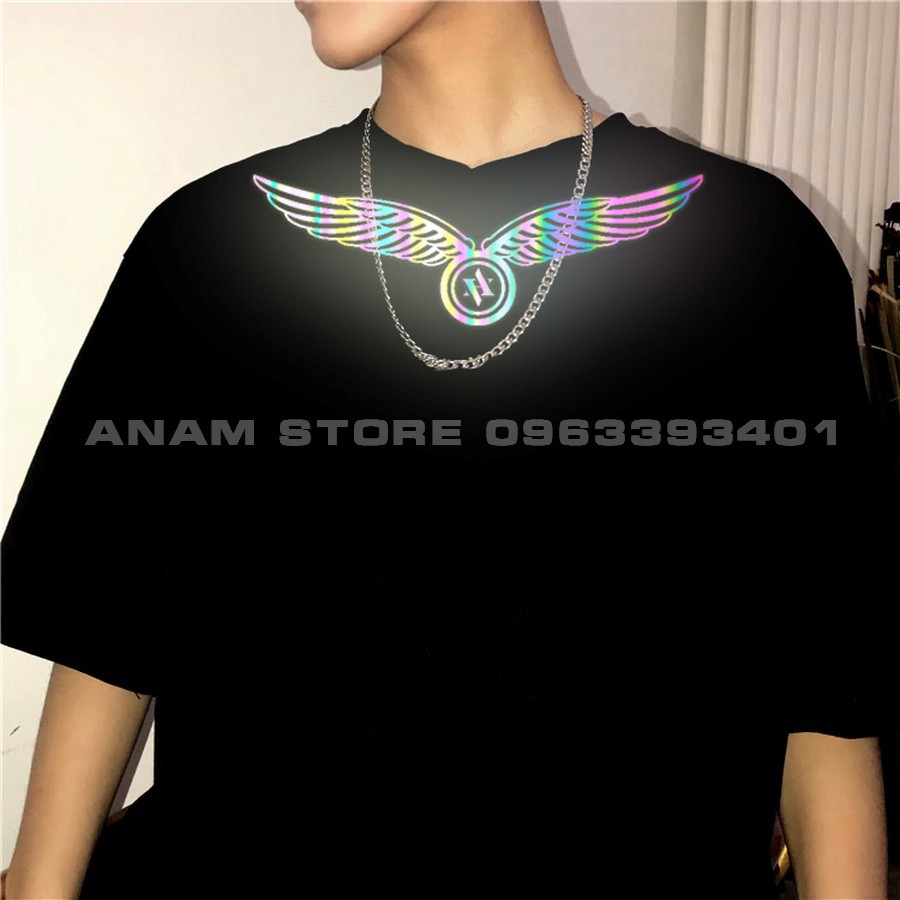 Áo thun phản quang Tay Lỡ Nam Nữ Cánh Cổ