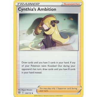 Thẻ Bài Pokemon Cynthia's Ambition - 138/172 - Uncommon