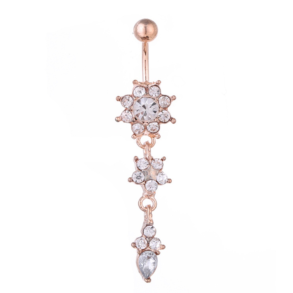 Khuyên RốN ĐíNh Đá HìNh Hoa Xinh XắN