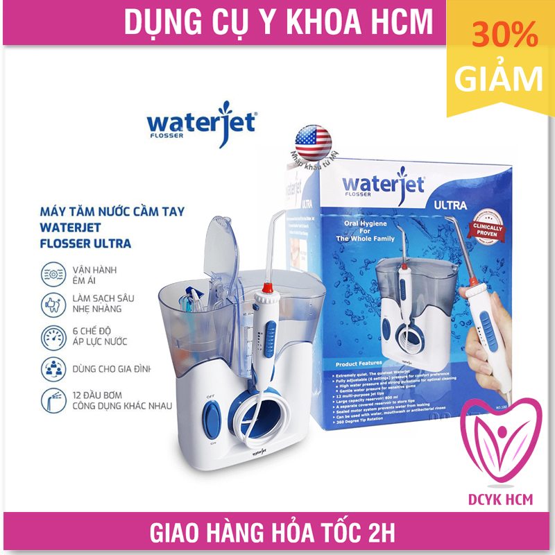 ⚡Now+Grab⚡| [Chính hãng USA] Máy Tăm Nước USA: Waterjet Flosser Ultra - Thế Hệ Mới Của Mỹ - GK0508