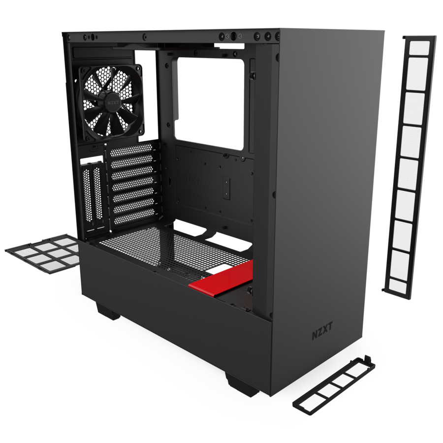 VỎ CASE NZXT H510I ĐEN ĐỎ (Mini-ITX, MicroATX, ATX)