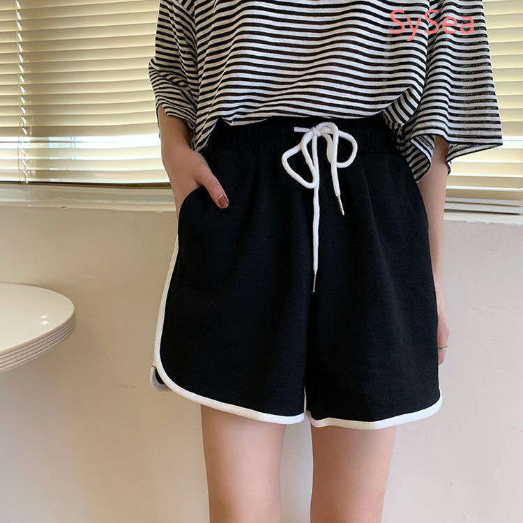 Quần đùi thể thao lưng cao thời trang phong cách hàn quốc